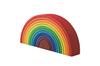 Grimm's Educational Building Blocks Set, Rainbow Tunnel, Extra Large, 18cm High X 38cm Wide X 7cm Deep, Perfect for Home Decor and Pretend Play