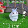 Miniature Rabbit Garden Ornaments - Cute, Realistic Resin Decoration for Creative Landscaping
