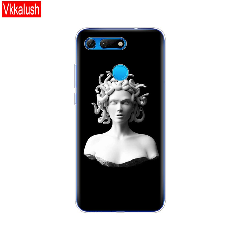 Силиконовый чехол для телефона для Huawei Honor View 20 V20, чехол из ТПУ, мягкий силиконовый чехол для Honor V20, чехол с милым животным узором