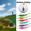 Bionic Soft Shrimp Bait Soft Lure Realistic Looking Bright Color Natural Swimming Posture Luminous Artificial Lure Bait
