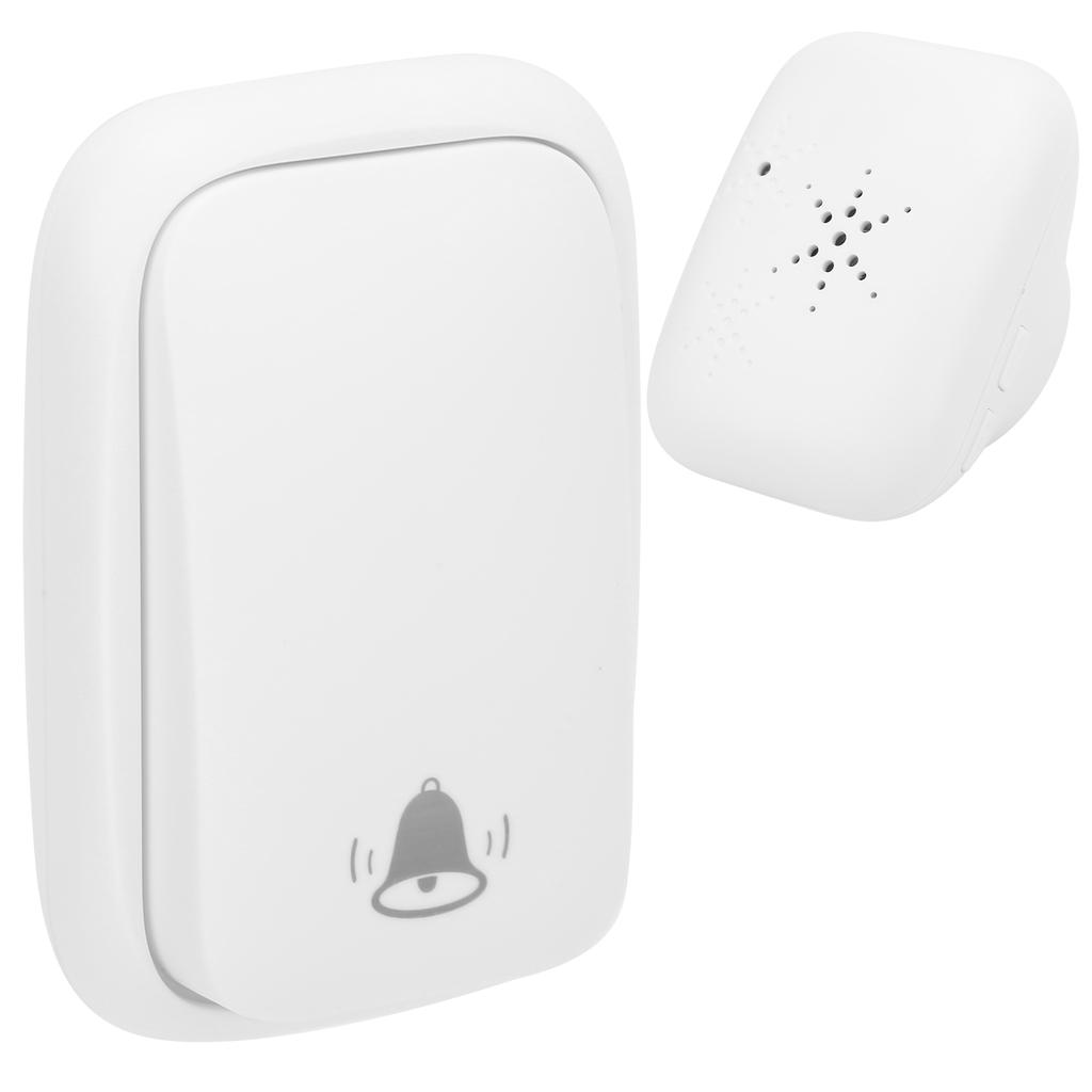 Battery Free Wireless Doorbell Remote Control 150m Range 38 Melodies 433MHZ ABS AC