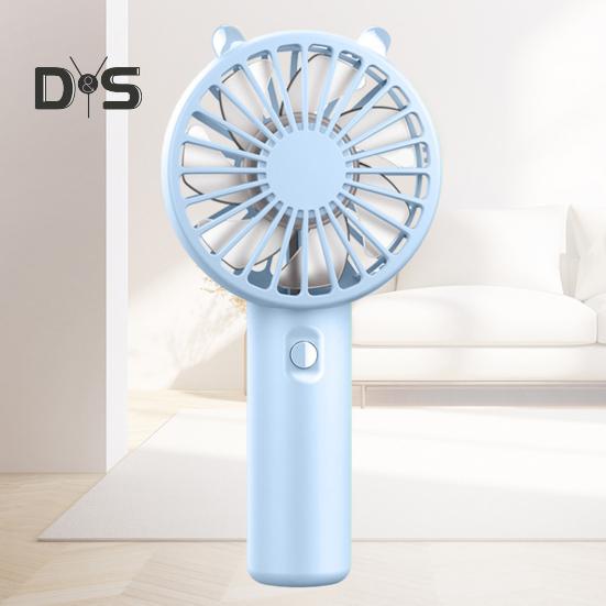 Портативный небольшой вентилятор с 3 настройками скорости Мощный воздушный поток Низкий уровень шума Карманный вентилятор с перезаряжаемой батареей USB