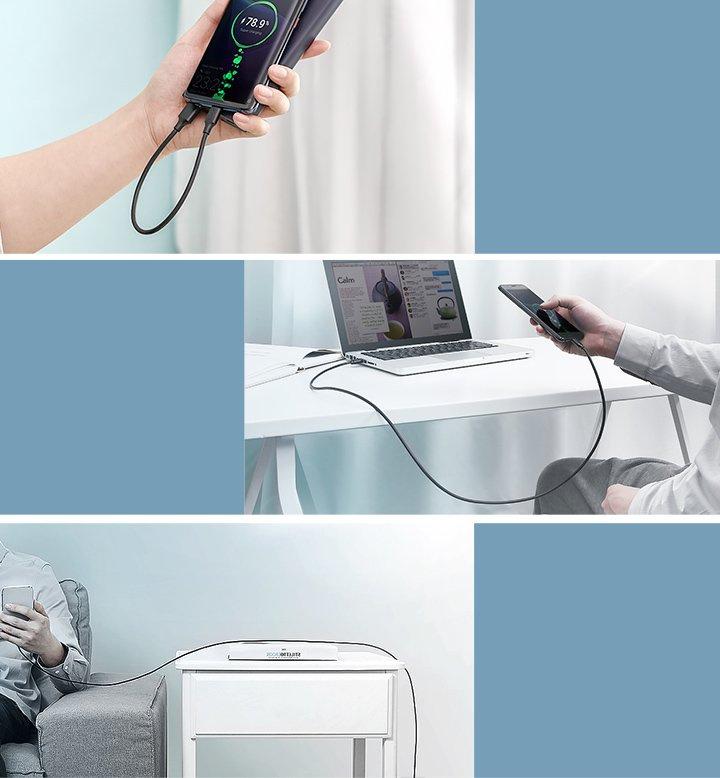 Ugreen 2m USB-A to USB-C Cable - High-Speed 3A Charging, Durable Black Design