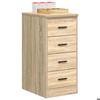 VidaXL Garage Storage Cabinet Sonoma Oak 40x51x85cm Pine Wood, Cabinet, Tool Cabinet, Low Cabinet, Cabinet of 860591