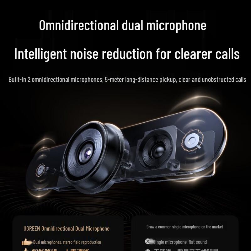 UGREEN 4K 8MP Auto Focus USB Webcam with Microphone