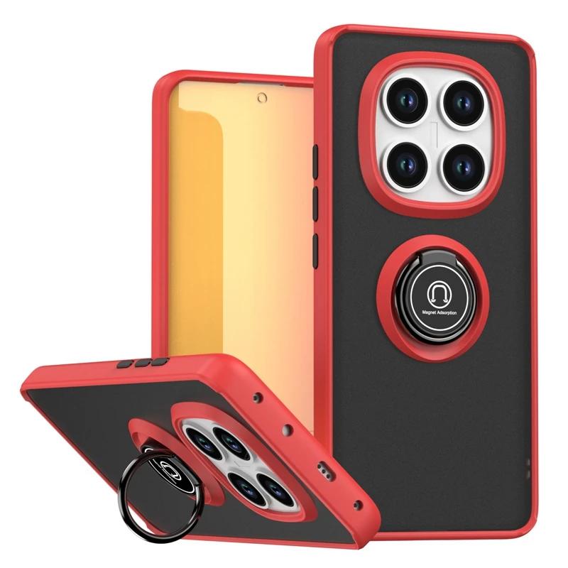 Бронированный матовый чехол для Xiaomi 15 Ultra Redmi Note 14 Pro 5G 14C Чехол с автомобильным магнитным держателем-кольцом для Redmi Note 14 Pro Plus Funda