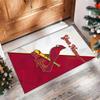 St. Louis Cardinals Crystal Velvet Rug, Custom Name Text Personalized Non‑Slip Floor Mat for Home Decor Gift