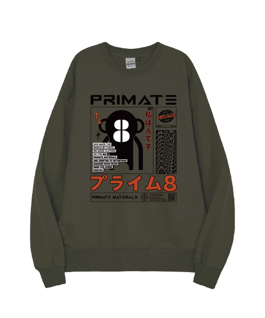 PRIMATE [Fleece-Lined/Non-Fleece-Lined] Marshmello Oversized Sweatshirt 6 Colors (Type A)