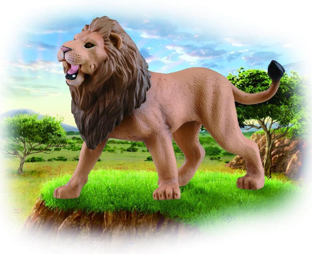 TAKARA TOMY Лев Животное Динозавр Реалистичная движущаяся фигурка Игрушка Возраст от 3 лет и старше Соответствует стандартам безопасности игрушек Сертификация ST Mark ANIA TAKARA TOMY "Ania