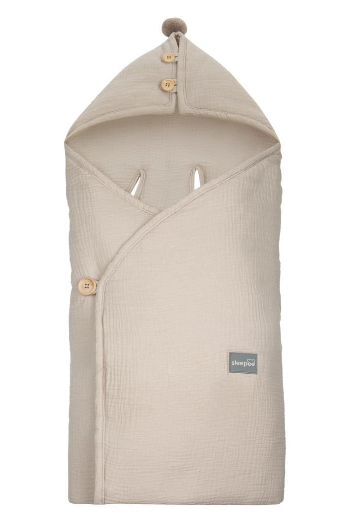 Muslin Wrap/Blanket For Car Seat Sand