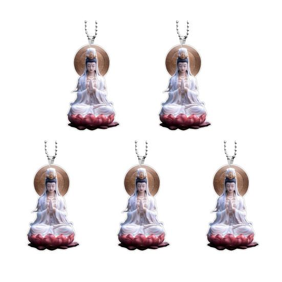 2D Акриловое украшение Иисус Христос Подвесной декор на зеркало заднего вида автомобиля Религиозный подарок для христиан Ретро Аксессуары для веры