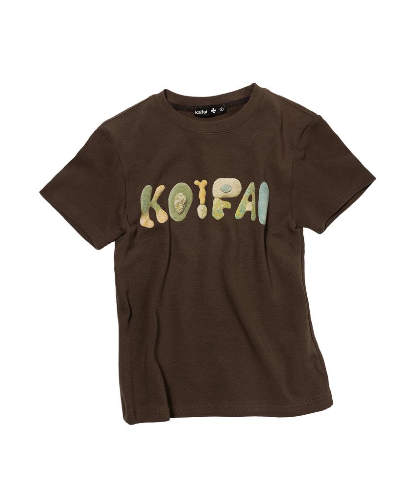 KAIFAI Strata Short Sleeve T-Shirt (Brown) K26Qb232