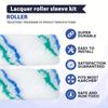 1pc Mini Paint Roller Covers Handle with 60 Roller Brushes 4-Inch Small Paint Rollers Reusable Paint Roller Handle for Walls