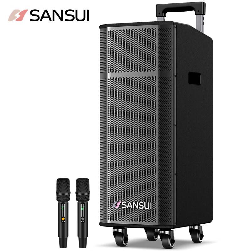 SANSUI G26 Портативная уличная PA-колонка с беспроводным микрофоном, штекер CN (адаптер в комплекте) (Китайская версия)