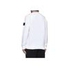 STONE ISLAND Флисовый свитшот с круглым вырезом, окрашенный в готовом виде, белый, мужской, уличная одежда 811562420-V0001