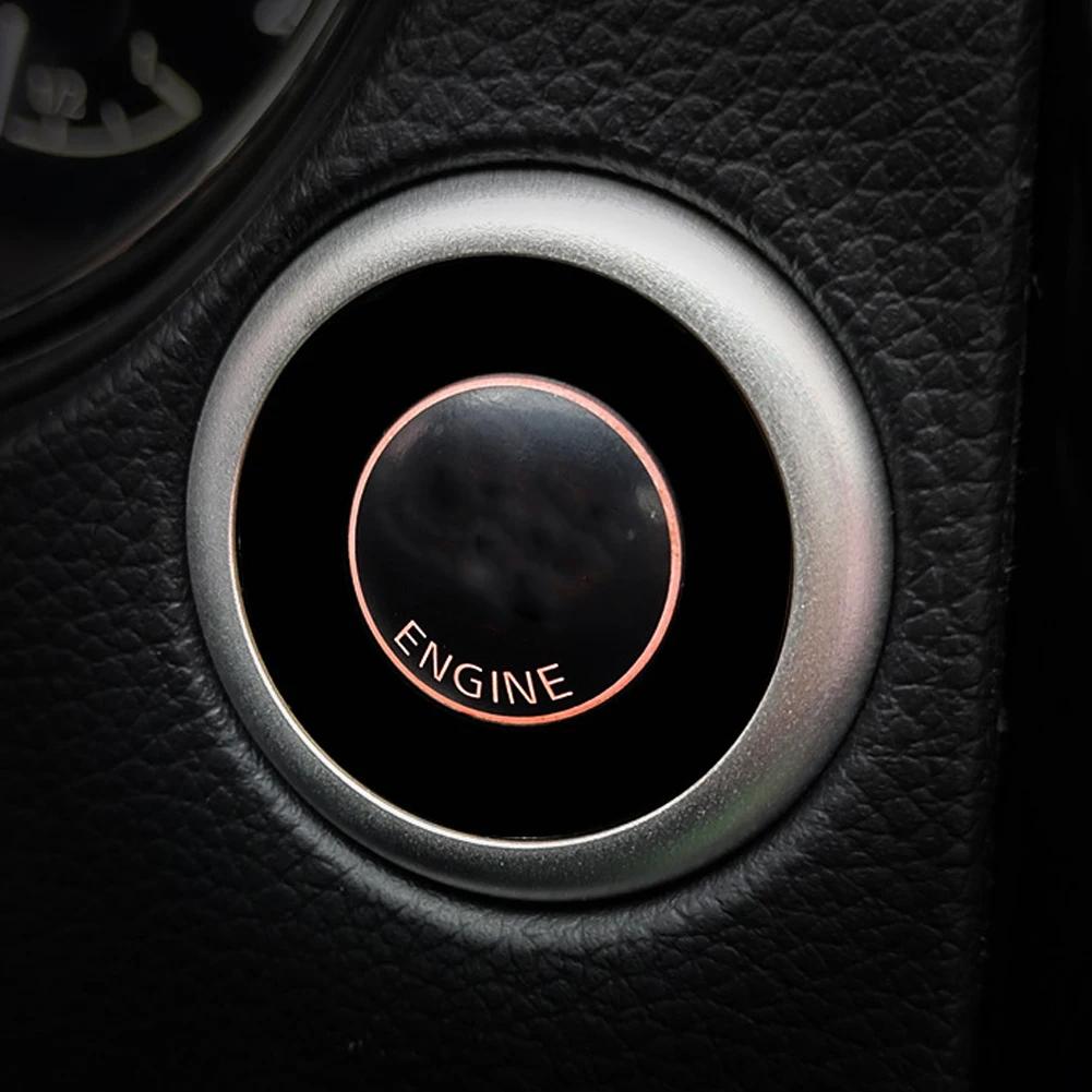 Кольцо для украшения двигателя автомобиля Start Stop Наклейка Автомобильные аксессуары для салона автомобиля для Nissan Qashqai J11 Lafesta Murano X-Trail и т. д. Cima