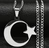 Trendy Japanese & Korean Star and Moon Stainless Steel Choker Necklace