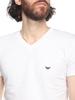 Emporio Armani One-Point V-Neck Short Sleeve Undershirt [EAU110810CC729] White/L [Parallel Import]