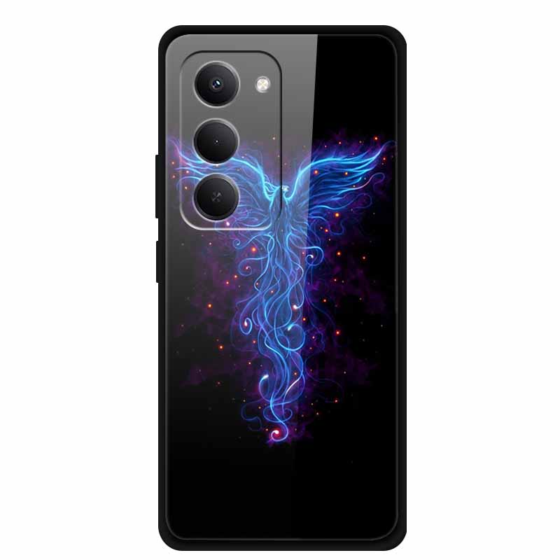Tempered Glass Case For Xiaomi Redmi 15 4G Case Redmi15 Coque Hard Glass Back Cover For Redmi 15 5G Phone Case Soft TPU Bumper