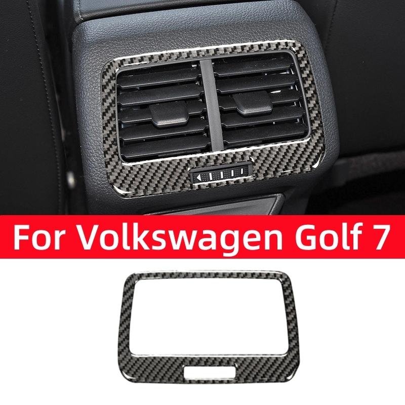 Для Volkswagen Vw Golf 7 Gti Mk7 2013-2019 углеродное волокно автомобильный задний кондиционер вентиляционная рама отделка наклейки автомобильные аксессуары