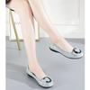 Spring Summer Genuine Leather Shoes Women Flats Soft Fashion Brand Flat Cow Leather Shoes Black White Blue Plus Size 42