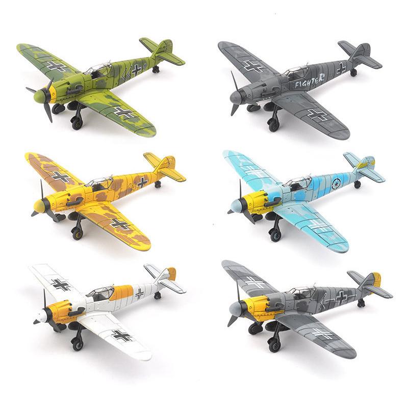 Вторая мировая война 1/48 P51 BF109 Hurricane Spitfire Истребитель Военный MUSTANG Истребитель 4D Сборная Модель Самолета Пластик DIY Головоломка Игрушка Подарки