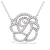 [N5393] - Silver Necklace 'Rosa Romantica' Silver-white (rhodium-plated) - 20 Mm