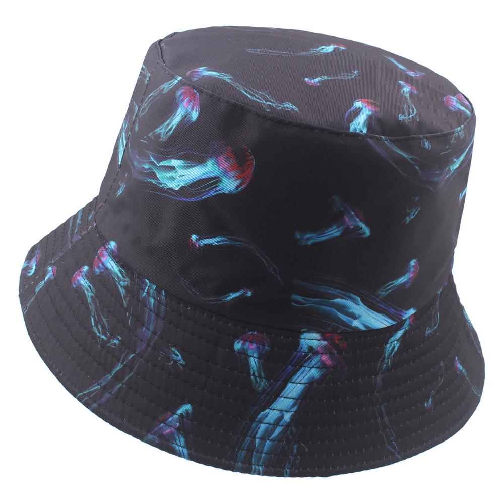 Reversible Tie-Dye Bucket Hat with 3D Graffiti Print for Women - Autumn Style Sun Hat