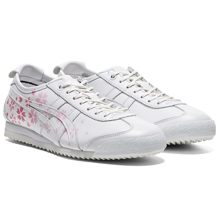 ONITSUKA TIGER Mexico 66 Удобная кожа Прочная Легкая Низкие кроссовки для бега Мужские кроссовки Белый 1183C089-700
