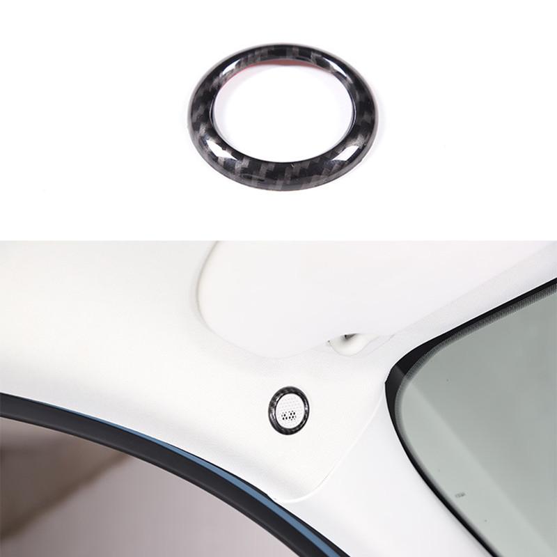 Стиль углеродного волокна, автомобильный динамик на крыше, накладка на микрофон, наклейка для Ford Maverick 2022, авто интерьер