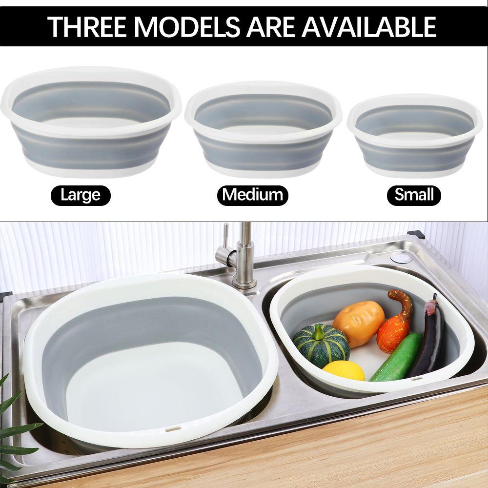 Multi-purpose Foldable Washbasin Picnic Cleaning Tool Collapsible Wash Basin Washing Up Bowl