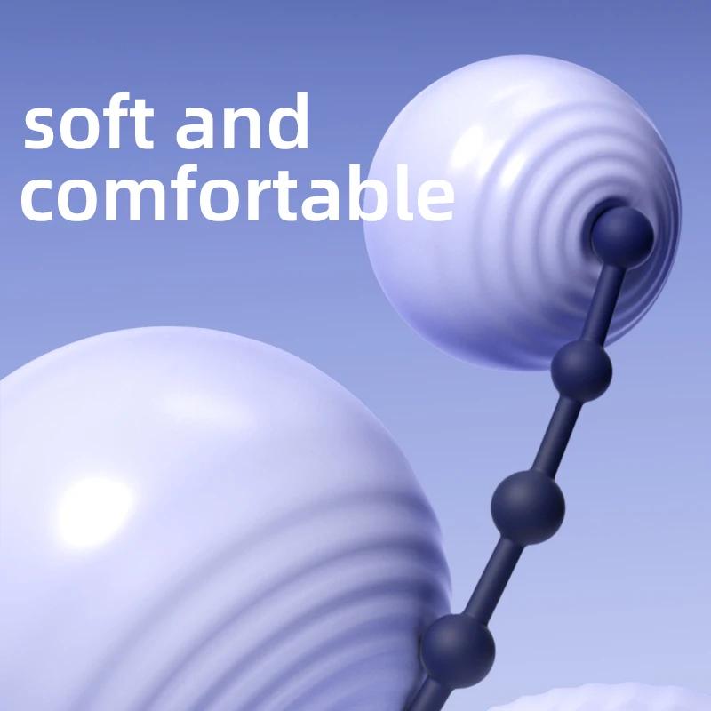 Силиконовые анальные бусины вибраторы анальная пробка стимулятор мужской стимулятор простаты женский мастурбатор анальное кольцо бусины товары для взрослых