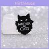 Unique Creative Black Cat Cartoon Enamel Pin Badge For Stylish Clothing Accessories
