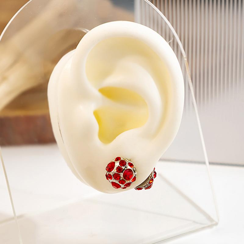 Магнитные серьги с кристаллом циркона, сильная магнитная терапия, для похудения, здравоохранения, клипсы, серьги, вечерние, свадебные украшения