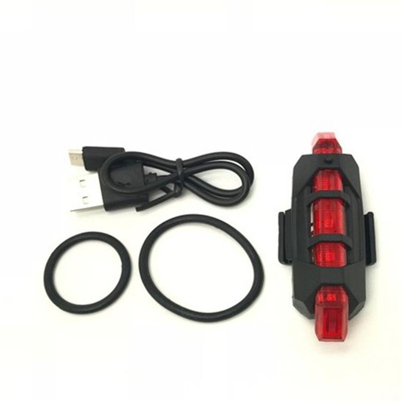 Перезаряжаемый USB светодиодный задний фонарь для велосипеда, предупреждение о безопасности горного велосипеда, передние и задние мигающие фонари, аксессуары для ночной езды