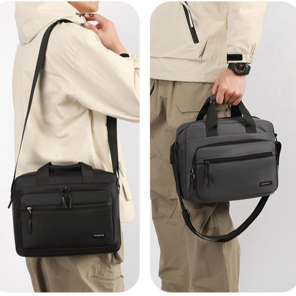 Large-capacity Men Business Briefcases Oxford Cloth Crossbody Sling Bag Simple Laptops Handbag Man