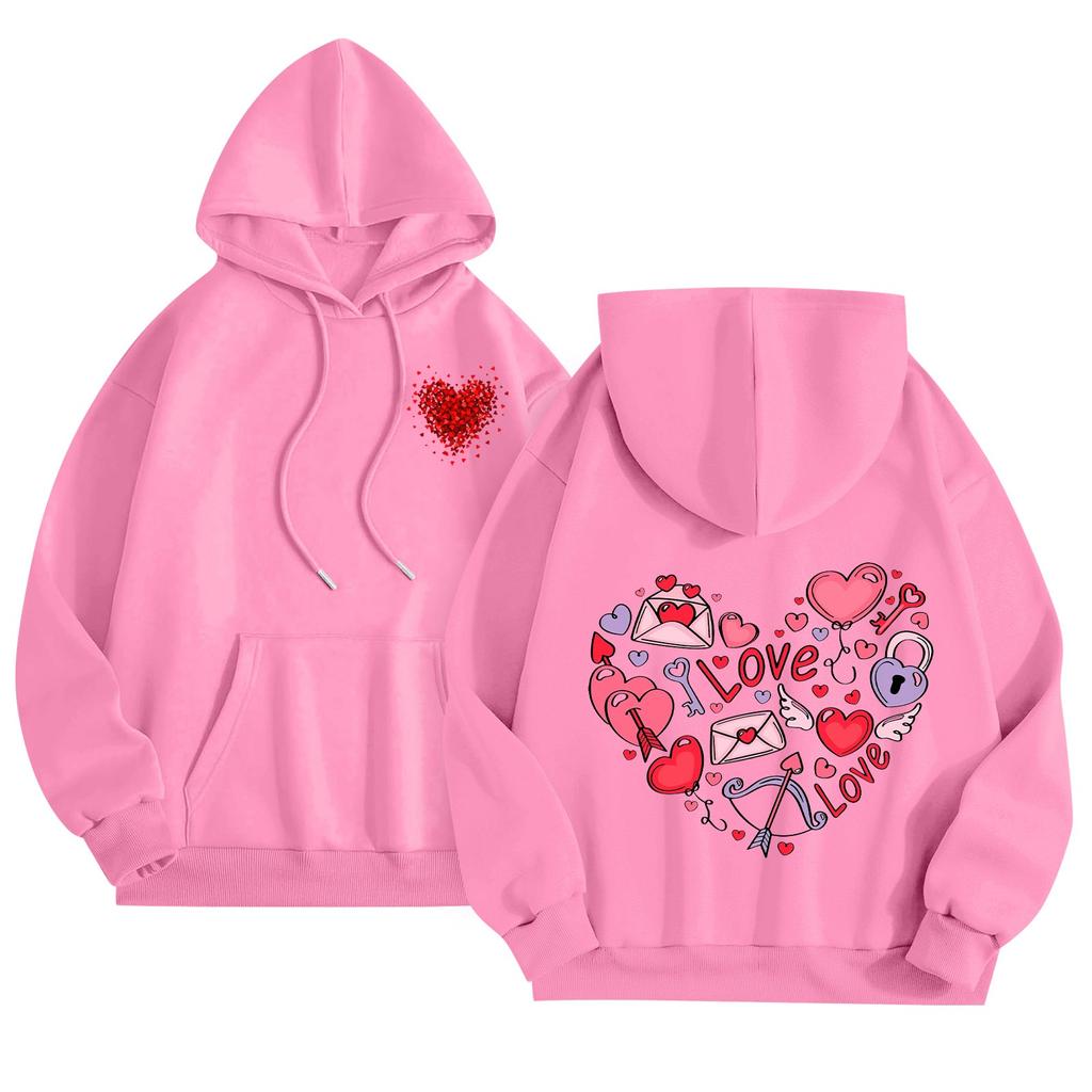 Женская толстовка с капюшоном и круглым вырезом, длинными рукавами и цветочным принтом