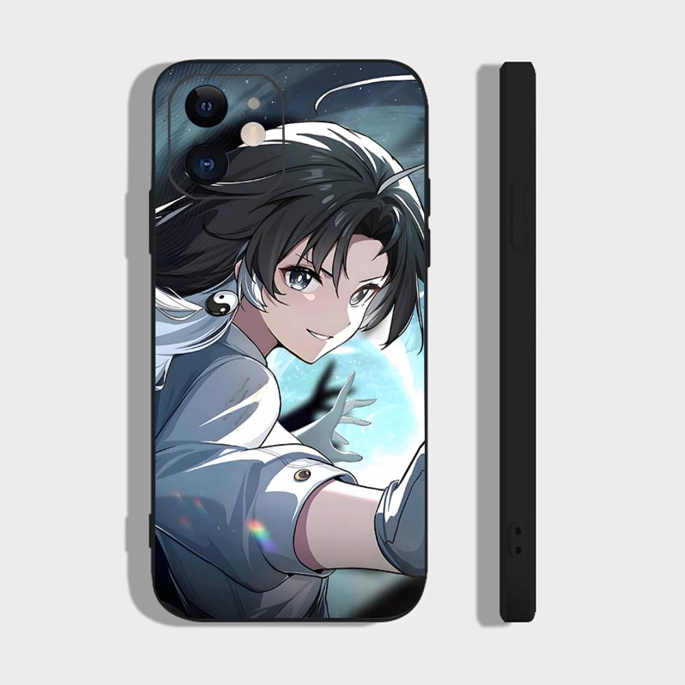Чехол для телефона Jianxin Anime Game W-Wuthering Waves Для IPhone 17 Air 16 15 14 13 Pro Max 11 12 Черный силиконовый чехол