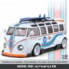 Симуляция Масштаб 1/32 Модель Volkswagen T1 Transporter Звук Свет Автобус Игрушечный Транспорт Детям Мальчику Подарок на День Рождения Миниатюрная Машина