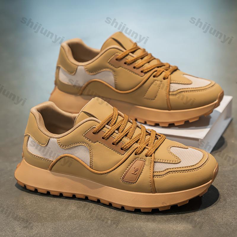 Модные Мужские Белые Кроссовки Осенняя Мода На Шнуровке Уличные Повседневные Обувь Легкая Удобная Сетчатая Дышащая Нескользящая Беговые Кроссовки