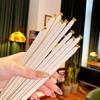 5 пар цветных многоразовых палочек для еды, набор палочек из стекловолокна, нескользящие, 25,5 см