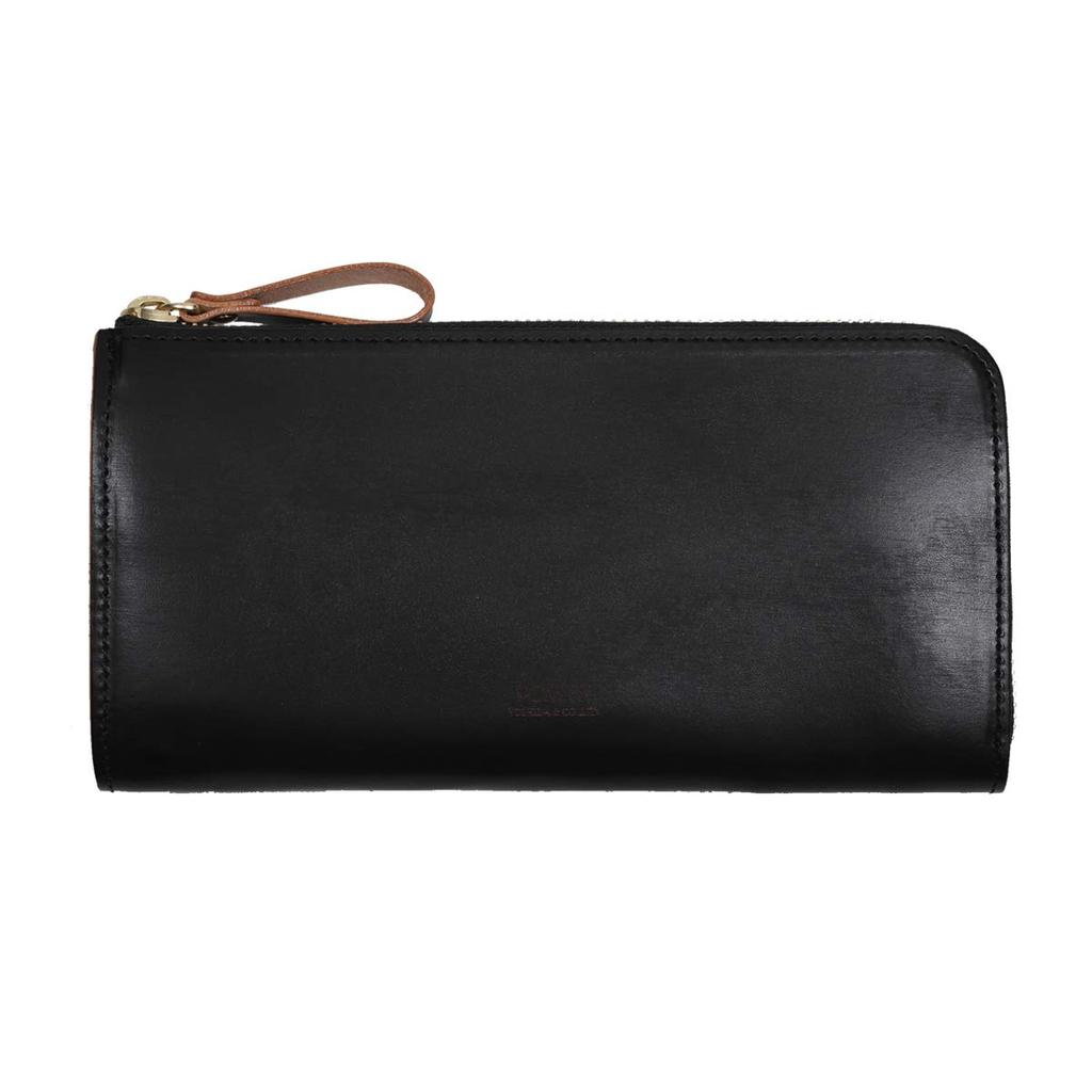 Film Long Wallet FILM Yoshida Bag Zipper Long Wallet LONG WALLET Italy Glass Processing Business Large Capacity Vegetable Tannin Tanning Edge