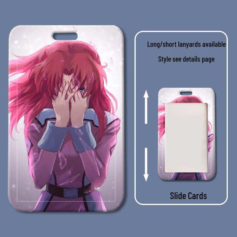 Силиконовый держатель для карт Gundam Seed для студенческих, рабочих, ID и кампусных карт.