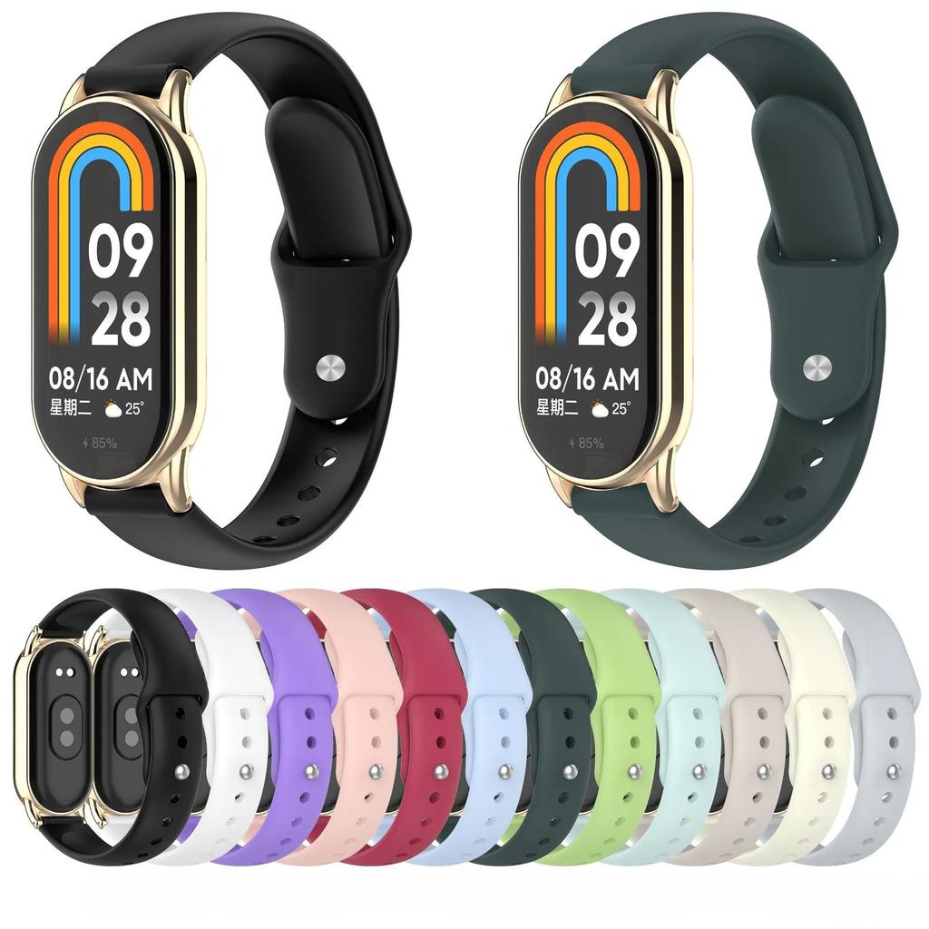 12мм силиконовый ремешок Для xiaomi band 9 8 NFC ремешок-браслет для умных часов Для Huawei band 10 9 8 NFC чехол-крышка ремешок аксессуары