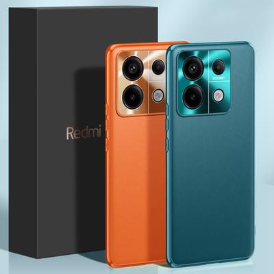 Роскошный чехол из искусственной кожи для Xiaomi Redmi Note 13 Pro 5G, металлическая защита объектива, матовая задняя крышка для Redmi Note 13 Pro Plus