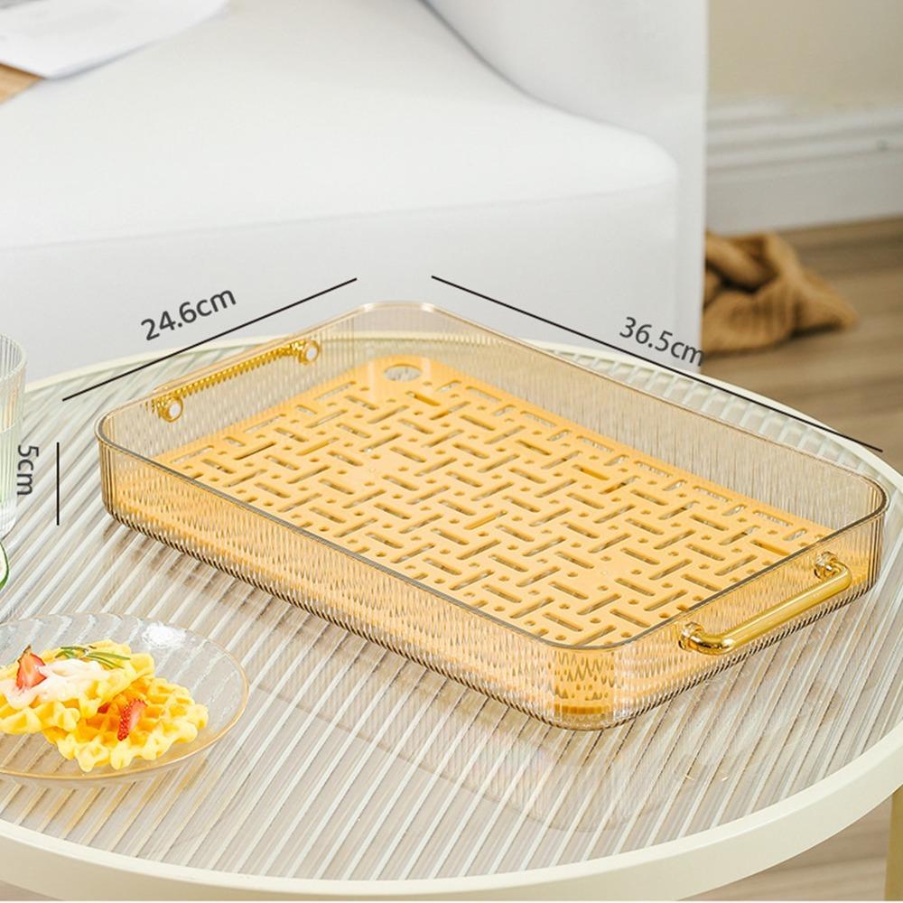Double Layer Design Double Layer Tea Tray With Handles Tea Serving Tray Tea Serving