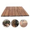 1/4 шт. Уличный деревянный пол, коричневая древесно-полимерная композитная террасная плитка, водонепроницаемая террасная плитка для помещений и улицы