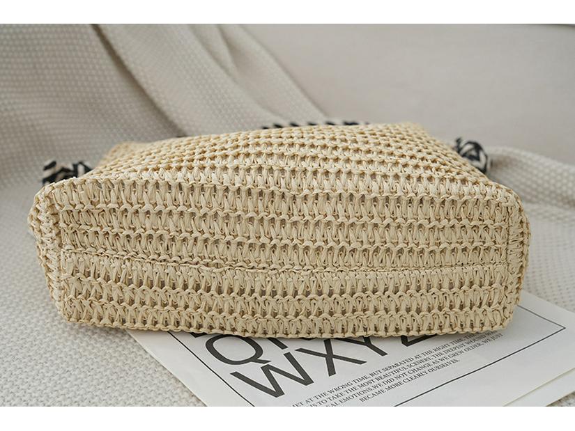 Женская модная соломенная сумка через плечо большой вместимости - Hollow Design Beach Tote