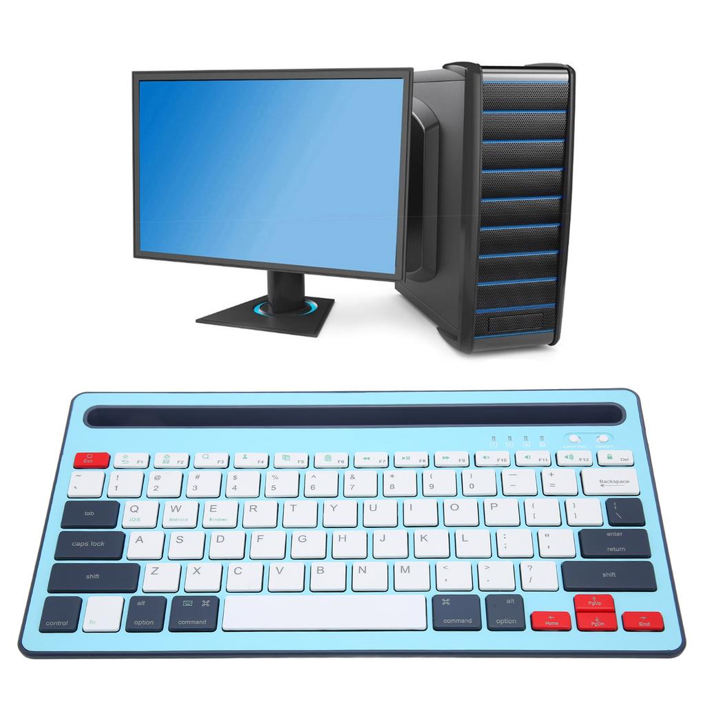 Wireless   Keyboard Rechargeable Ergonomics Silent Keys Tablet Keyboard for Phones