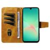 For Samsung Galaxy A16 5G/Galaxy A16 4G/Galaxy A26 5G Leather Case Wallet Stand Grids Imprinted Phone Cover with Strap